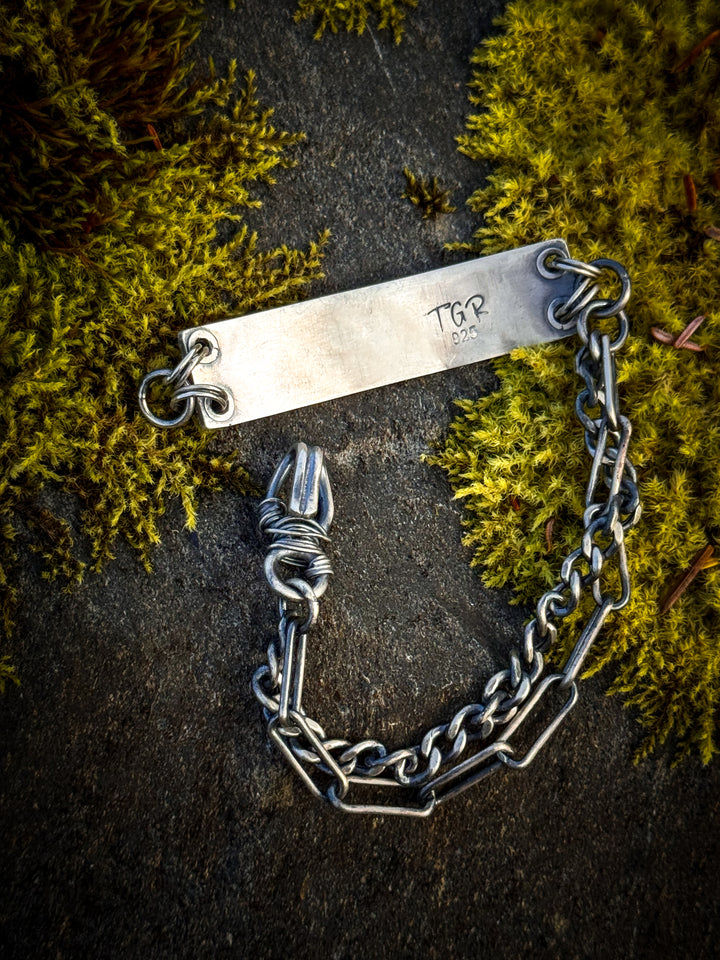 Tethered Bracelet With Silver Chain