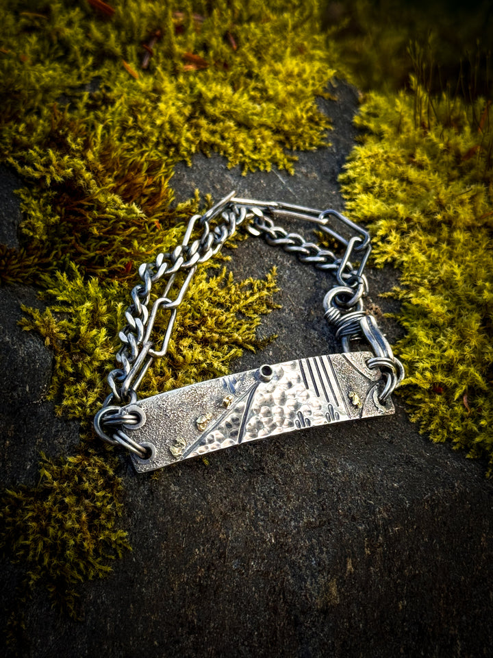Tethered Bracelet With Silver Chain