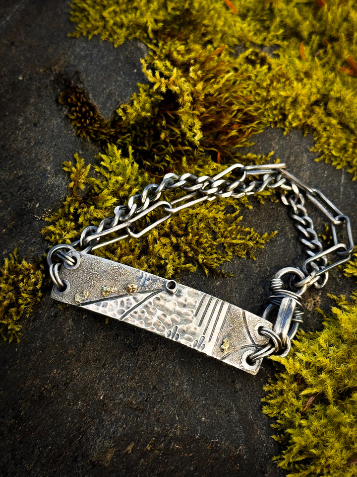 Tethered Bracelet With Silver Chain
