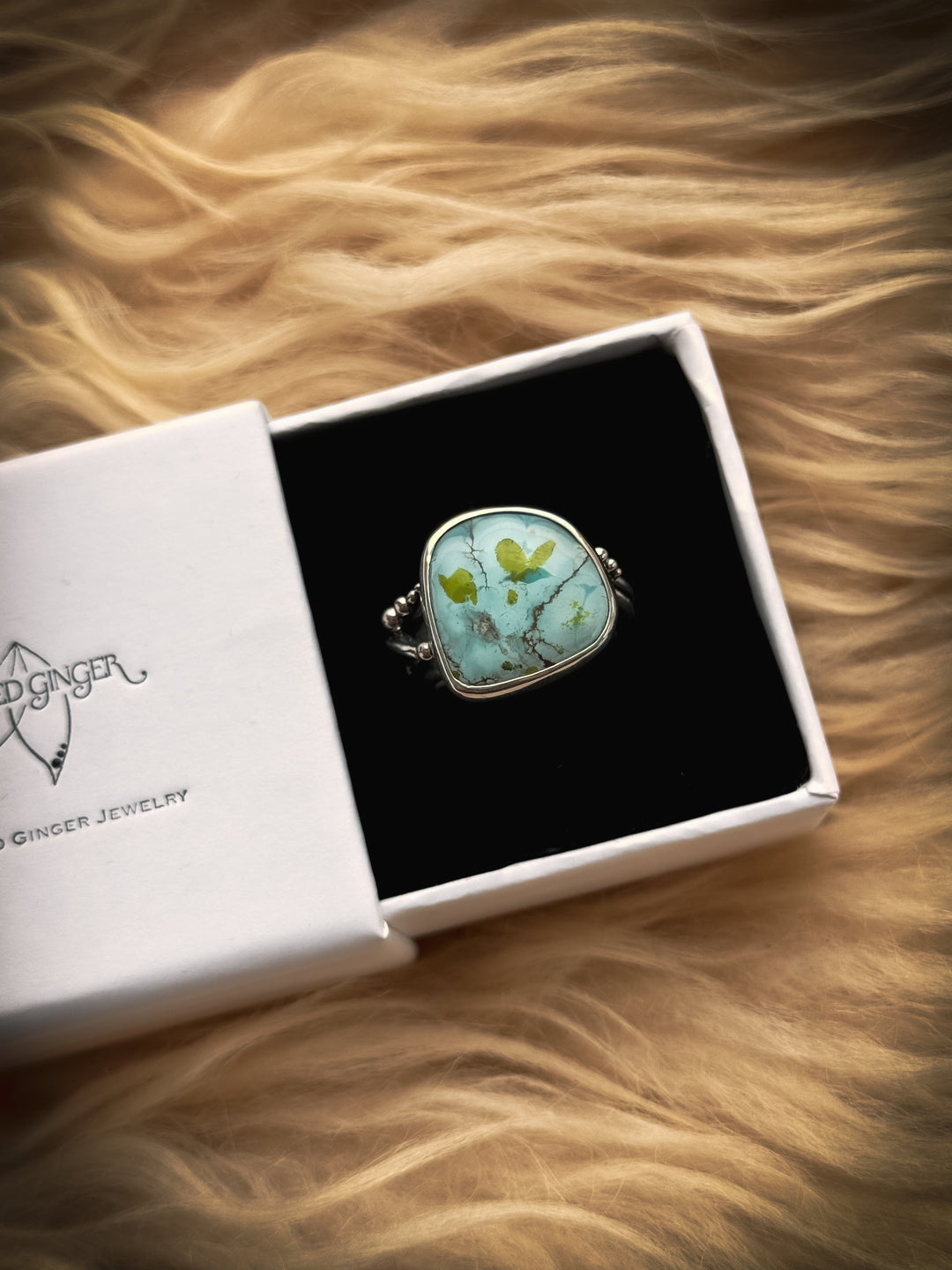 Gobi Turquoise Hummingbird Ring
