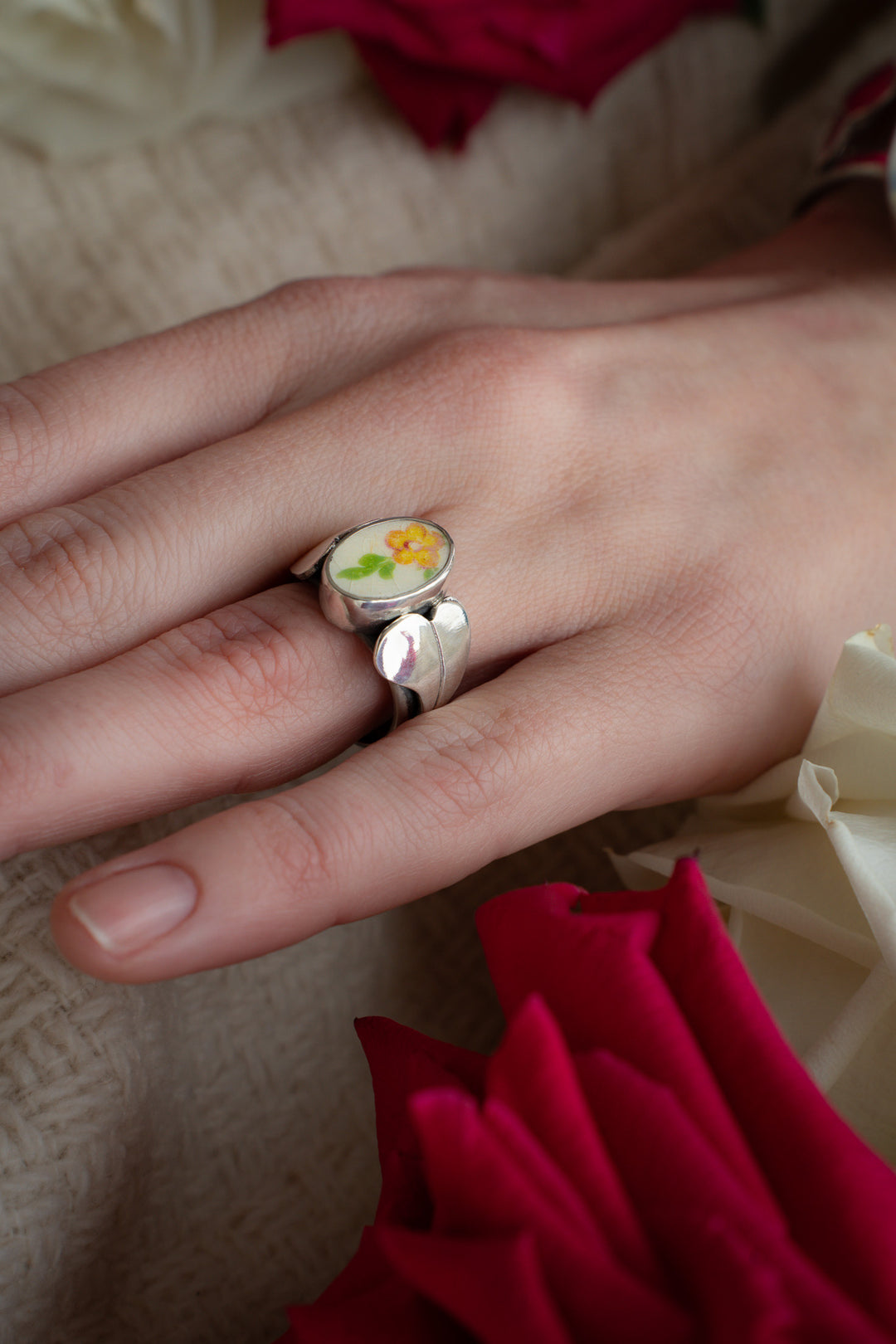 Vintage Ceramic Ring - Willa
