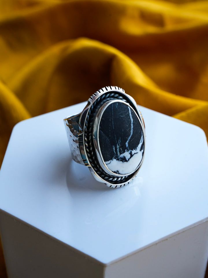 White Buffalo Landscape Ring