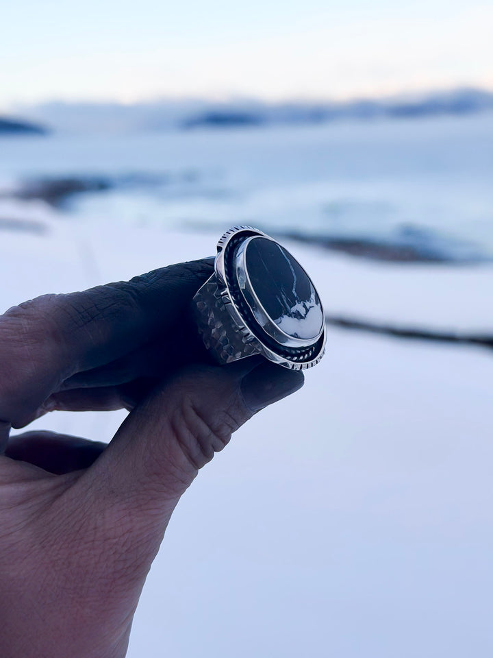 White Buffalo Landscape Ring