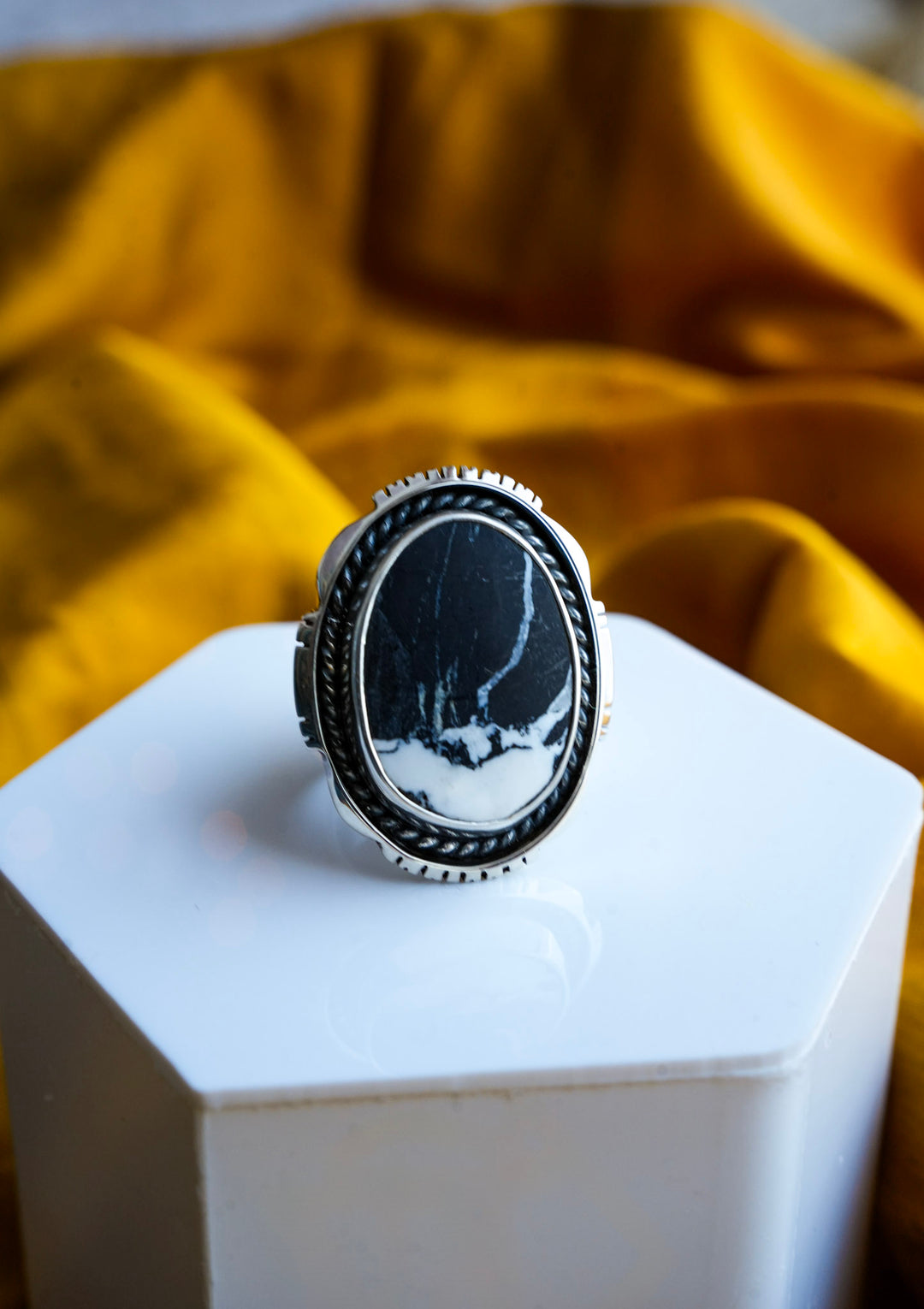 White Buffalo Landscape Ring
