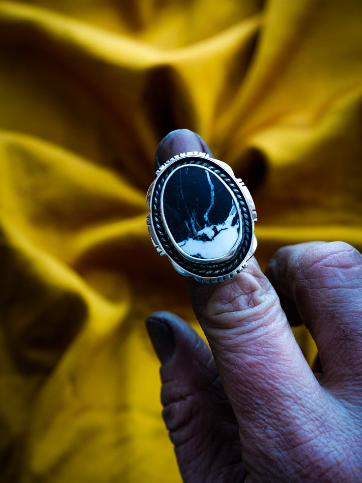 White Buffalo Landscape Ring