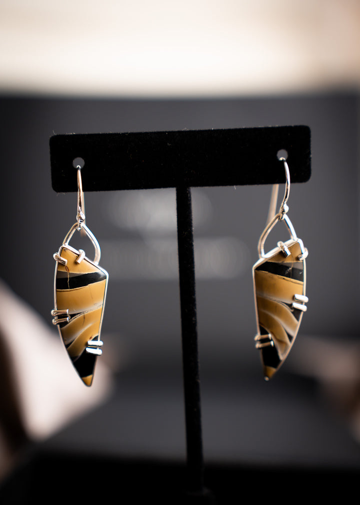 Fryite Jasper Kite Earrings