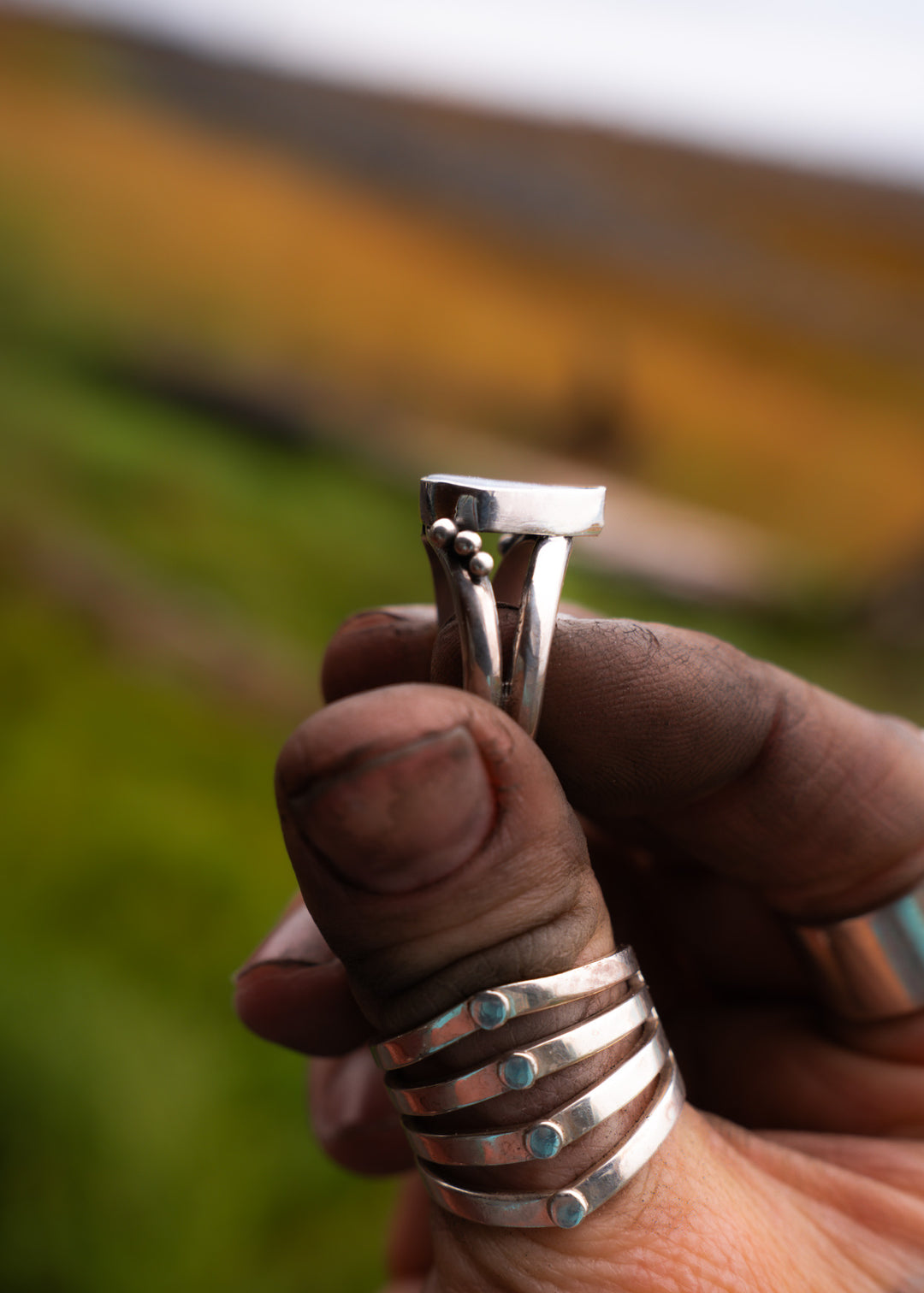 Custom Boulder Opal Split Shank Ring