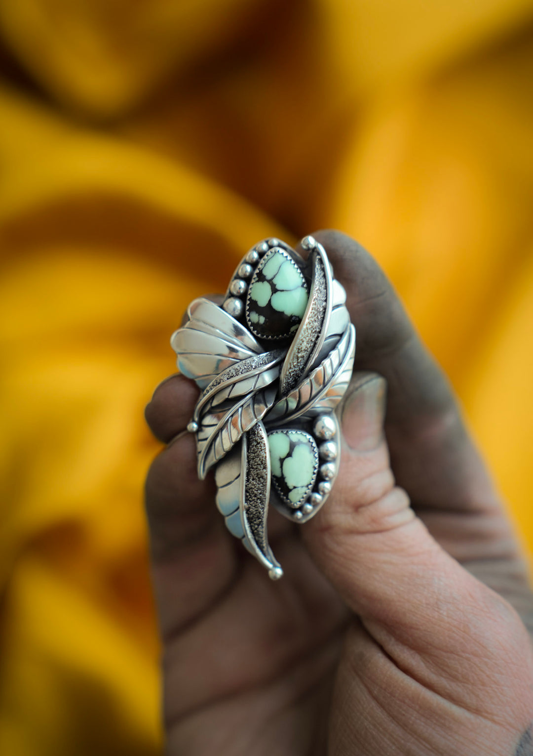 Desert Bloom Variscite Ring - The Awakening