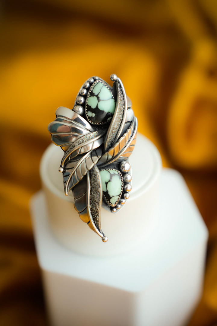 Desert Bloom Variscite Ring - The Awakening