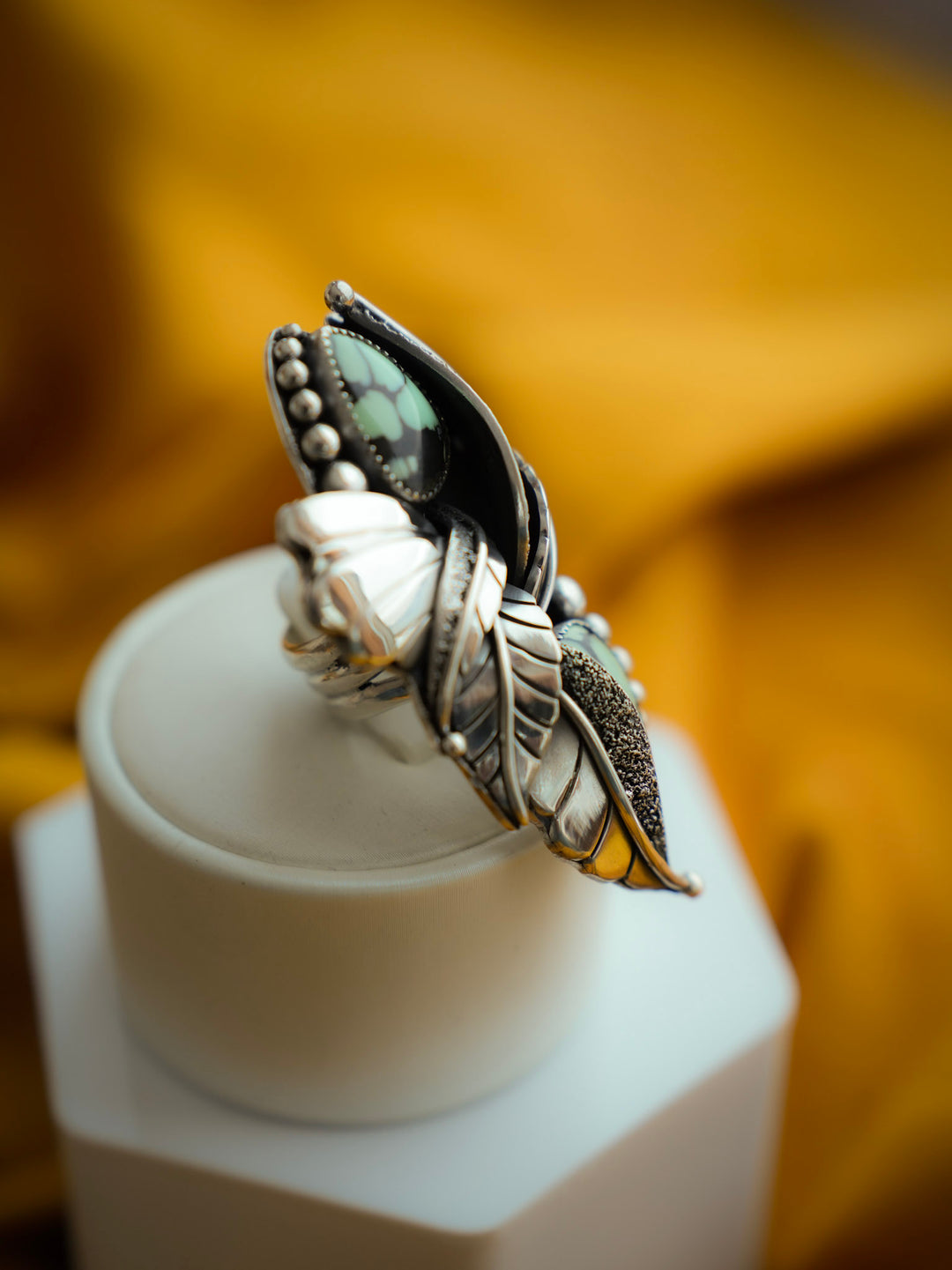 Desert Bloom Variscite Ring - The Awakening