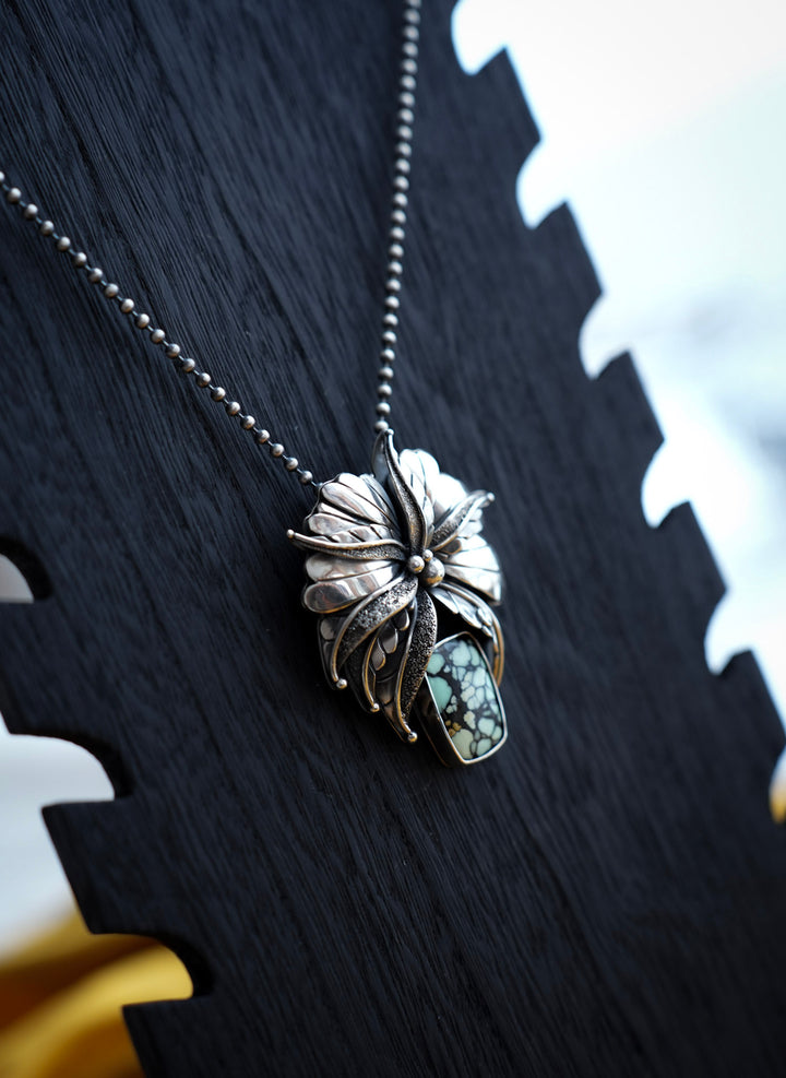 Desert Bloom Variscite Pendant - The Monarch