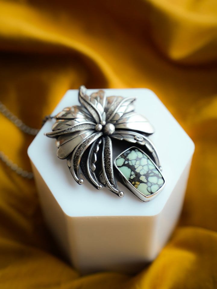 Desert Bloom Variscite Pendant - The Monarch
