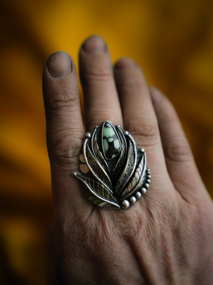 Desert Bloom Variscite Ring - The Quiet Roots