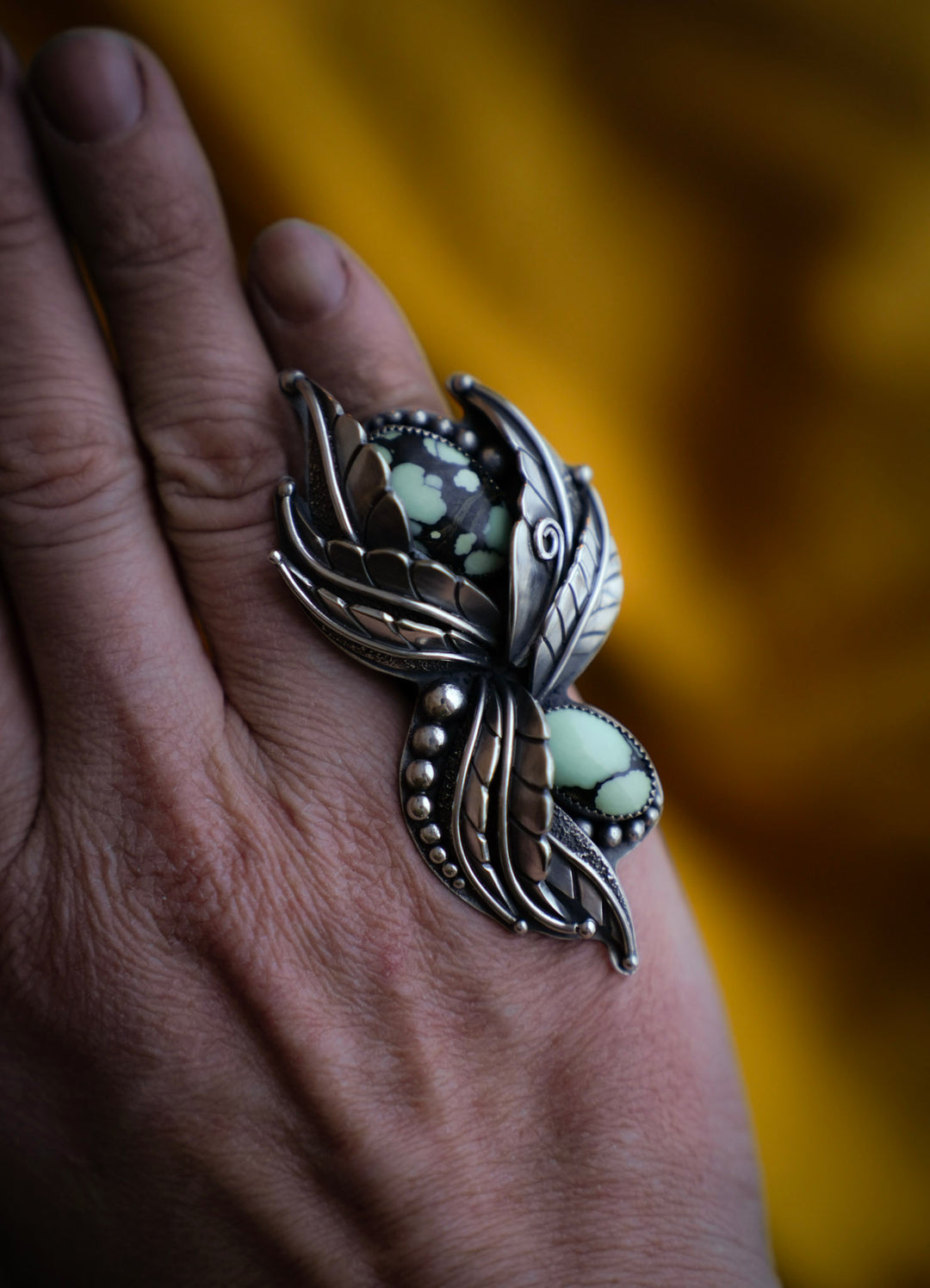 Desert Bloom Variscite Ring - The Fates