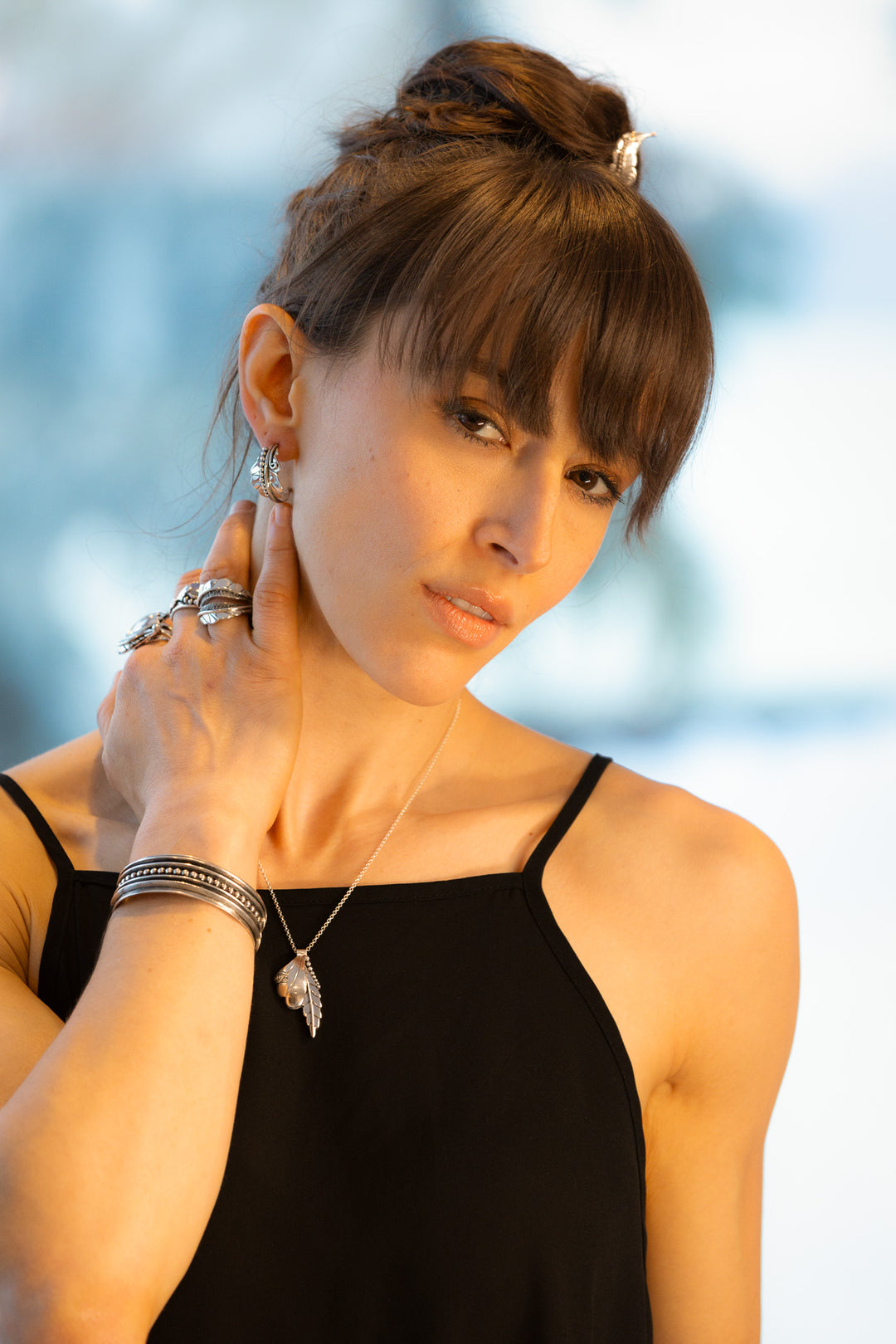 Dewdancer's Hoop Earrings