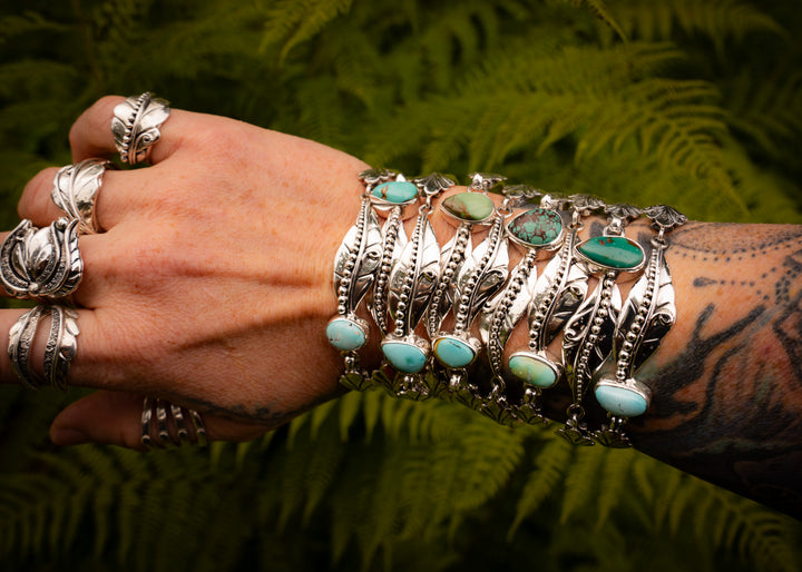 Fairy Leaf Latch Cuff - Large