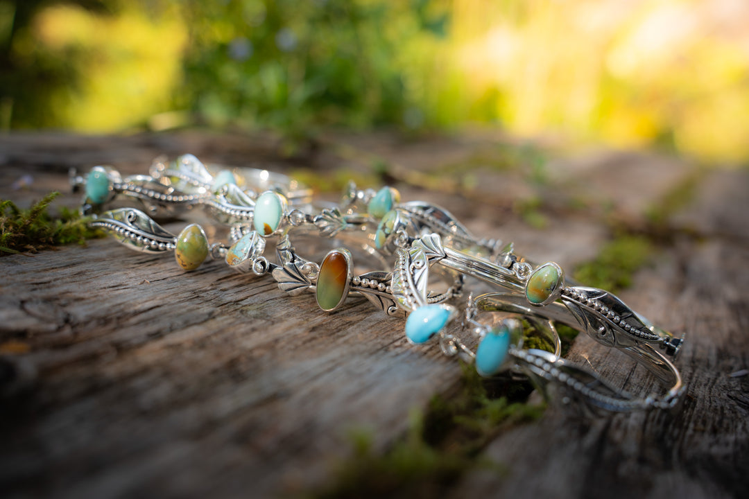 Fairy Leaf Latch Cuff - Medium