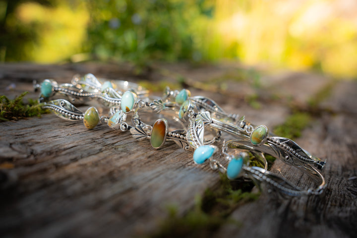 Fairy Leaf Latch Cuff - Medium