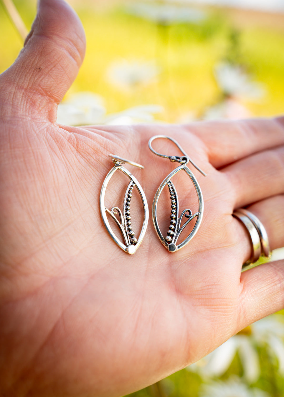 Fernlight | Sterling Silver Fern Curl Earrings | Mewali Meadows
