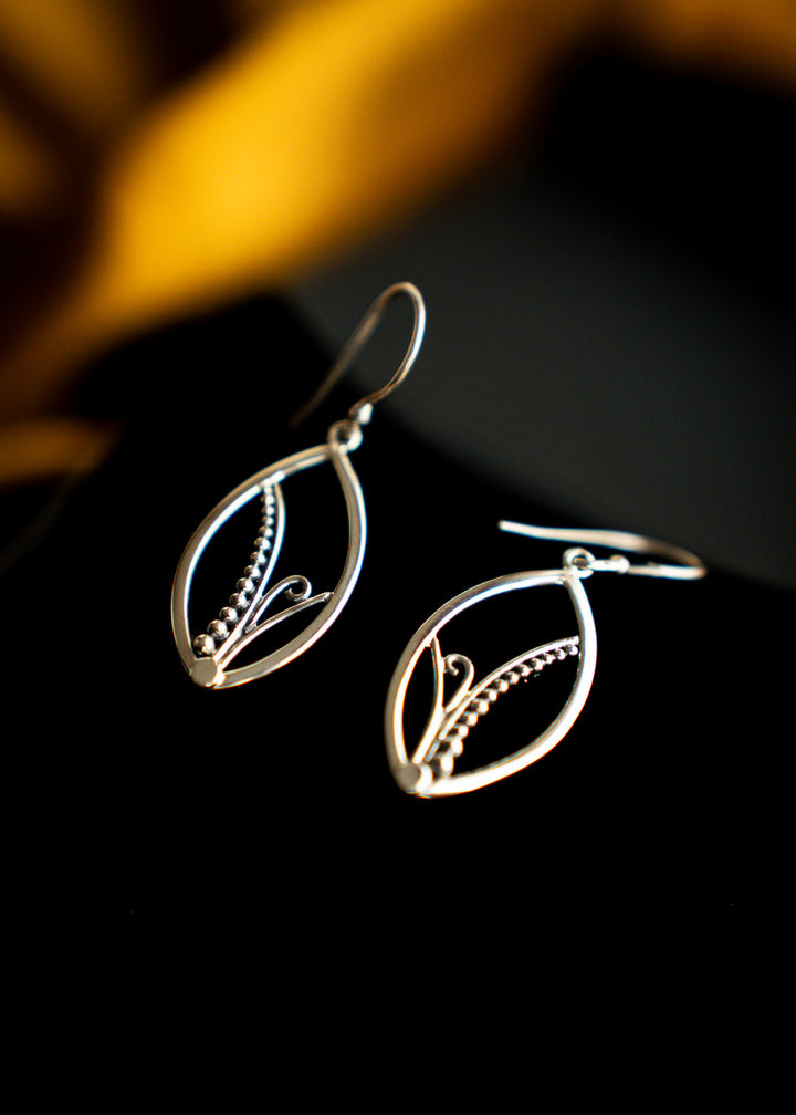 Fernlight | Sterling Silver Fern Curl Earrings | Mewali Meadows