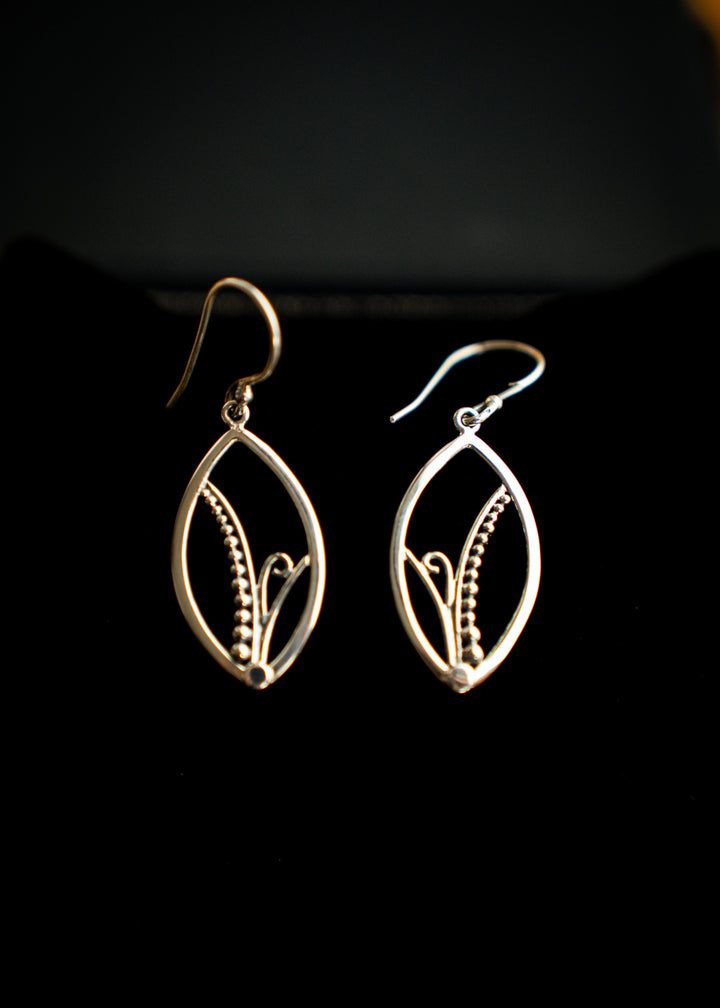 Fernlight | Sterling Silver Fern Curl Earrings | Mewali Meadows