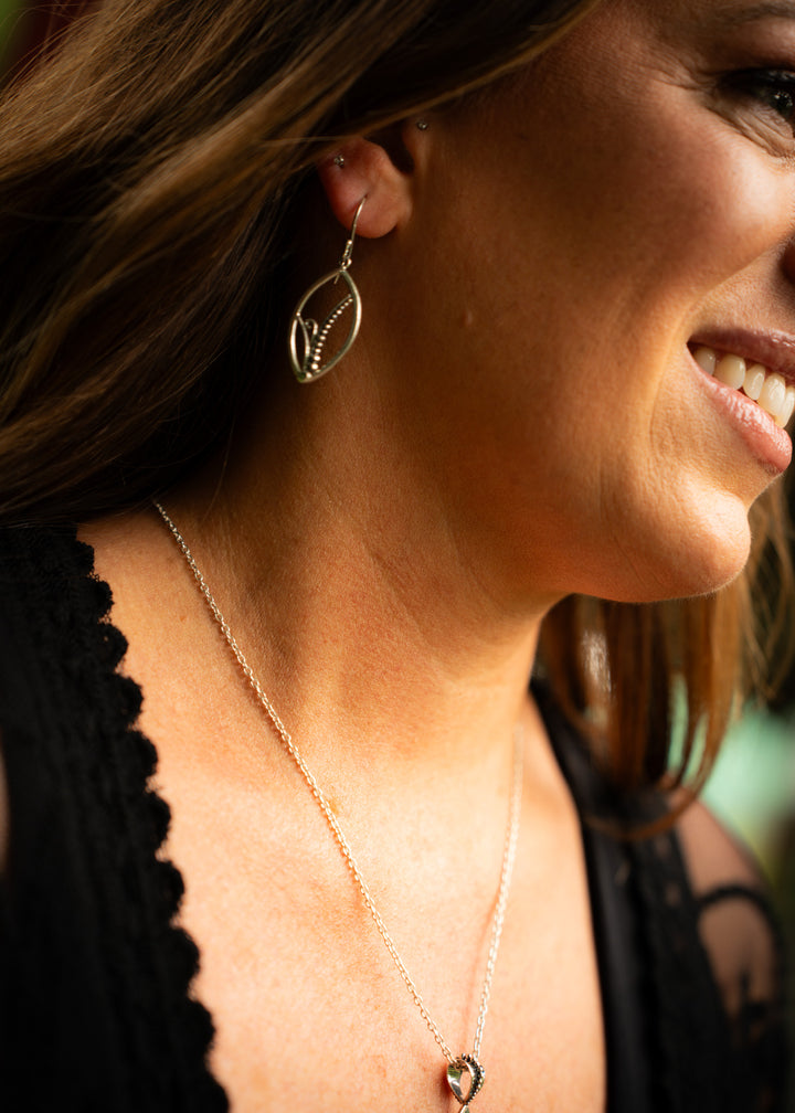 Fernlight | Sterling Silver Fern Curl Earrings | Mewali Meadows
