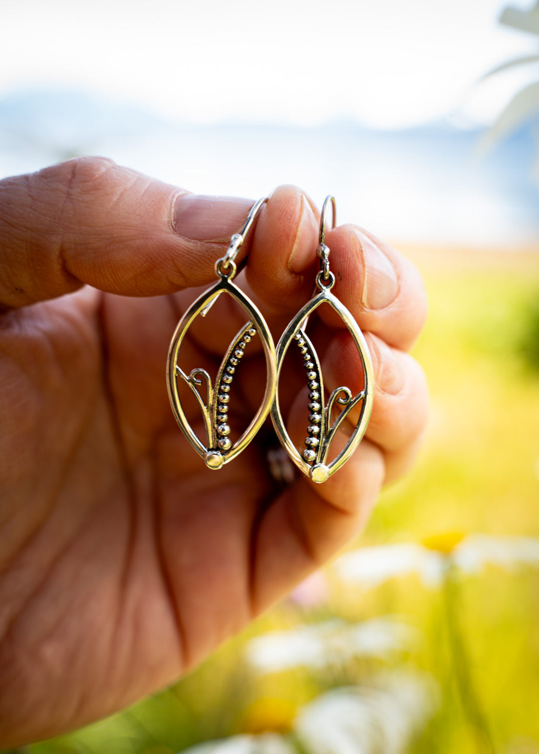 Fernlight | Sterling Silver Fern Curl Earrings | Mewali Meadows
