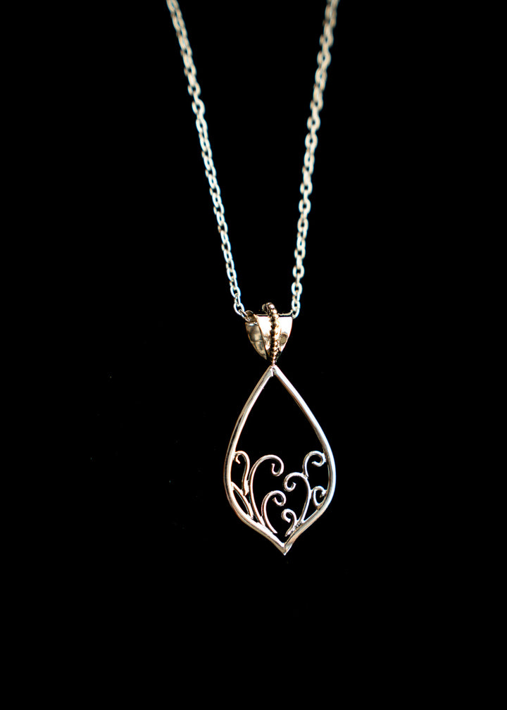 Fiddlehead | Sterling Silver Fern Pendant | Mewali Meadows