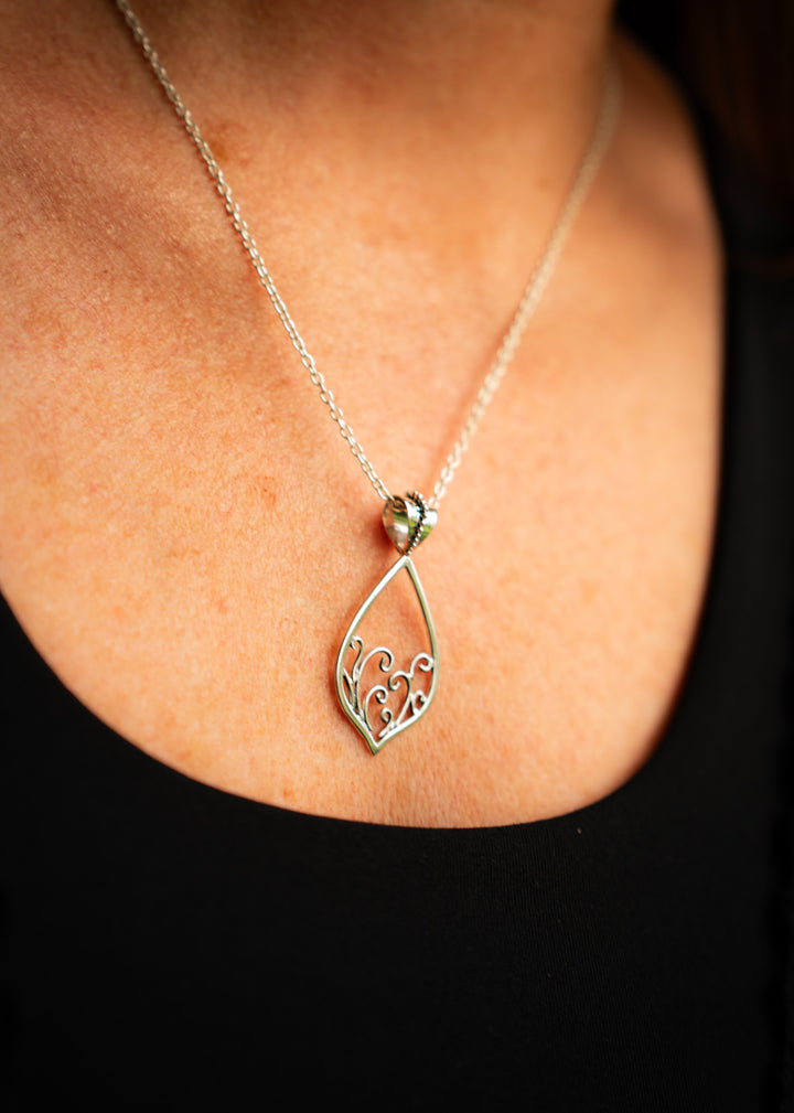 Fiddlehead | Sterling Silver Fern Pendant | Mewali Meadows