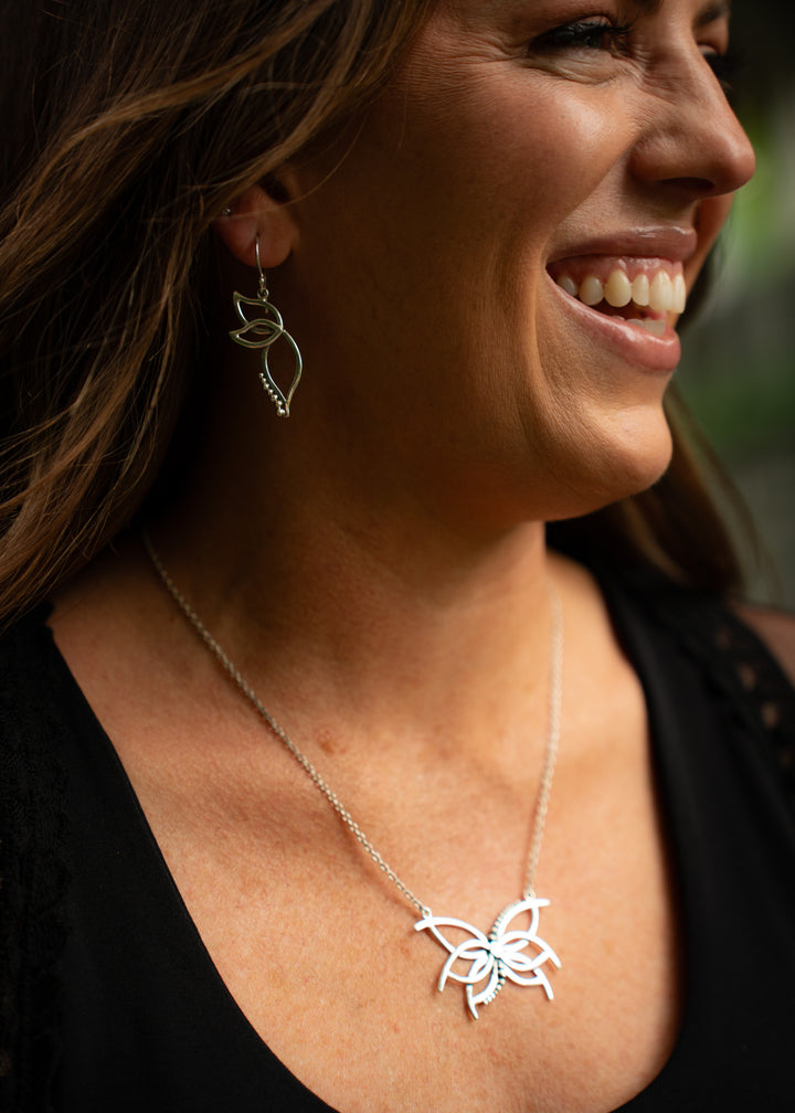 Firefly | Sterling Silver Winged Pendant | Mewali Meadows