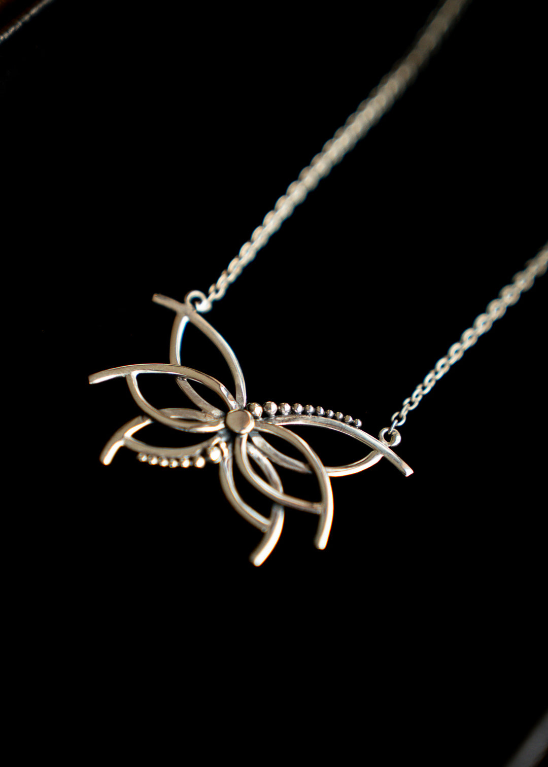 Firefly | Sterling Silver Winged Pendant | Mewali Meadows