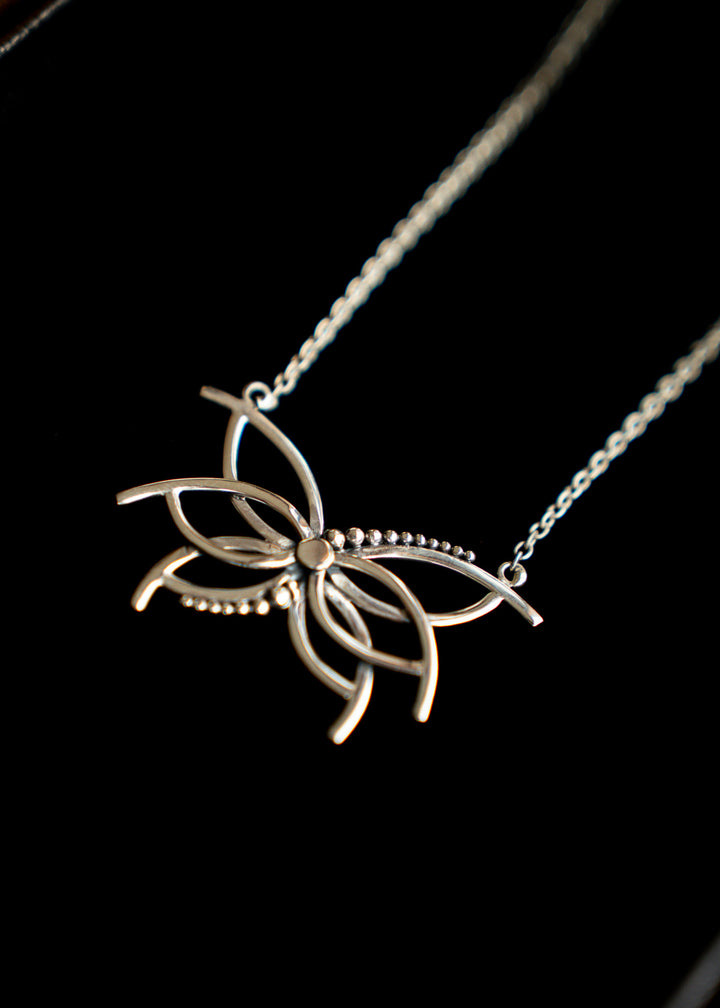 Firefly | Sterling Silver Winged Pendant | Mewali Meadows