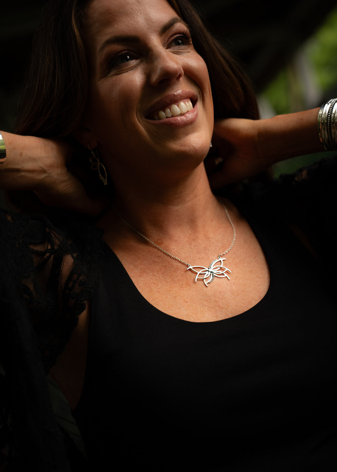 Firefly | Sterling Silver Winged Pendant | Mewali Meadows