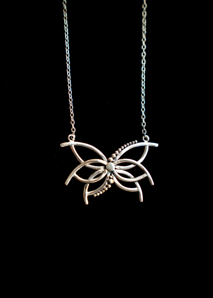 Firefly | Sterling Silver Winged Pendant | Mewali Meadows