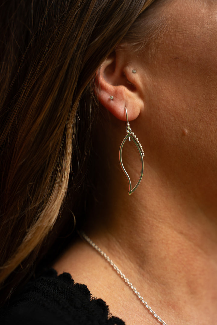 Foxglove | Sterling Silver Flower Bud Earrings | Mewali Meadows