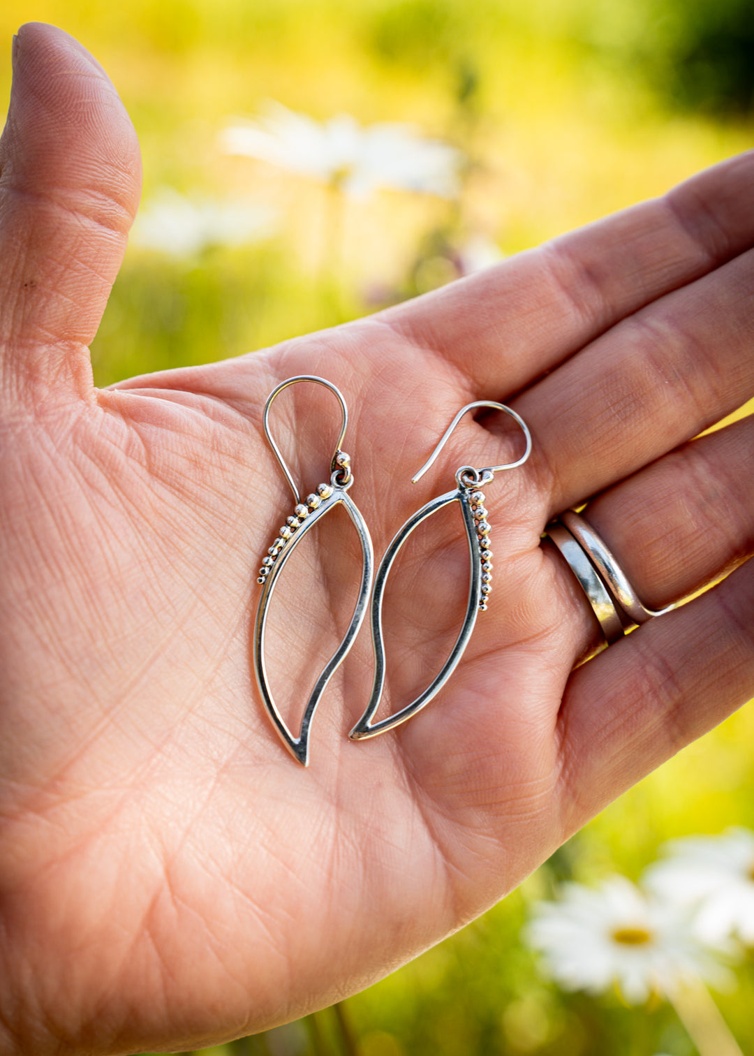 Foxglove | Sterling Silver Flower Bud Earrings | Mewali Meadows