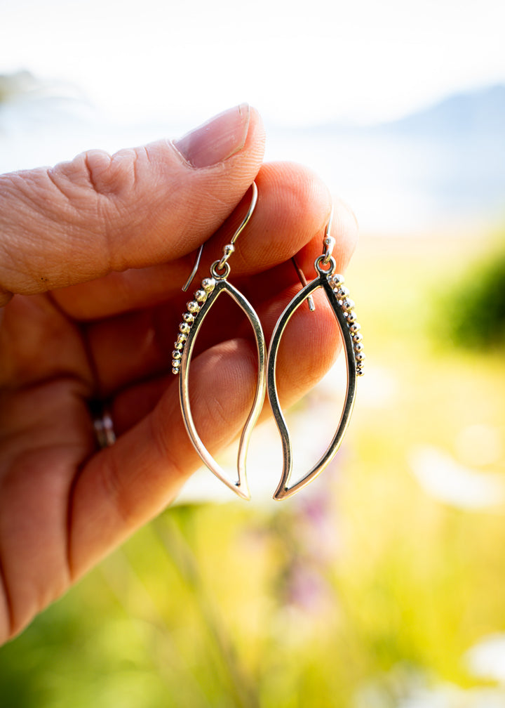 Foxglove | Sterling Silver Flower Bud Earrings | Mewali Meadows