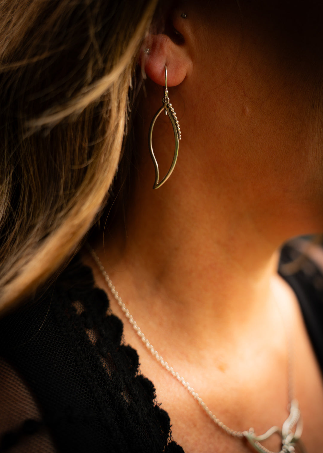 Foxglove | Sterling Silver Flower Bud Earrings | Mewali Meadows