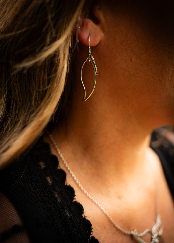 Foxglove | Sterling Silver Flower Bud Earrings | Mewali Meadows
