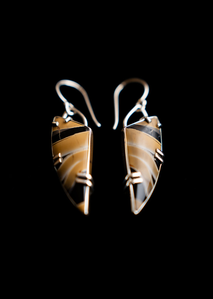 Fryite Jasper Kite Earrings