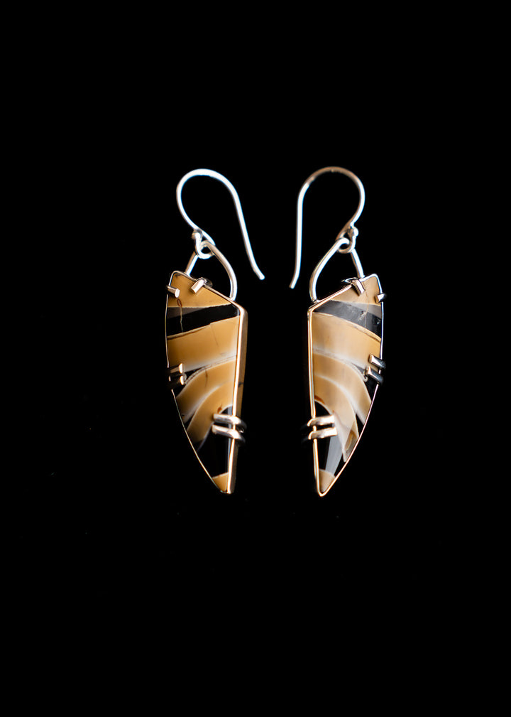 Fryite Jasper Kite Earrings