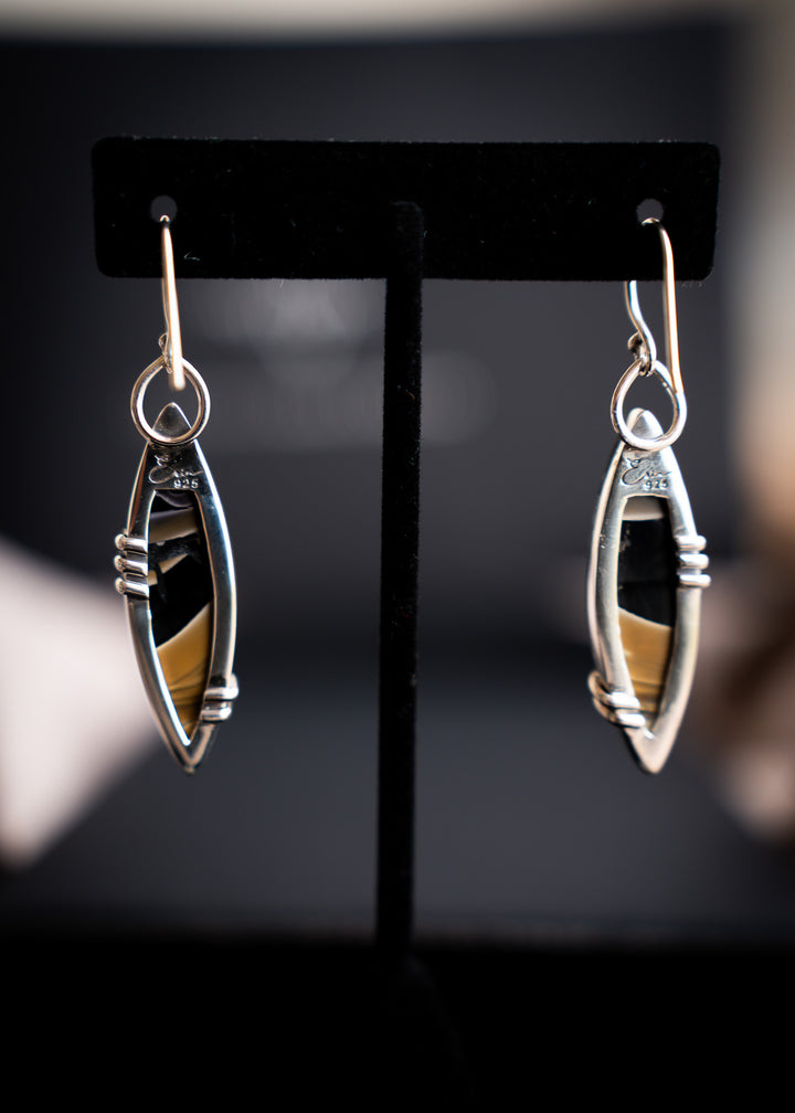 Fryite Jasper Marquise Earrings