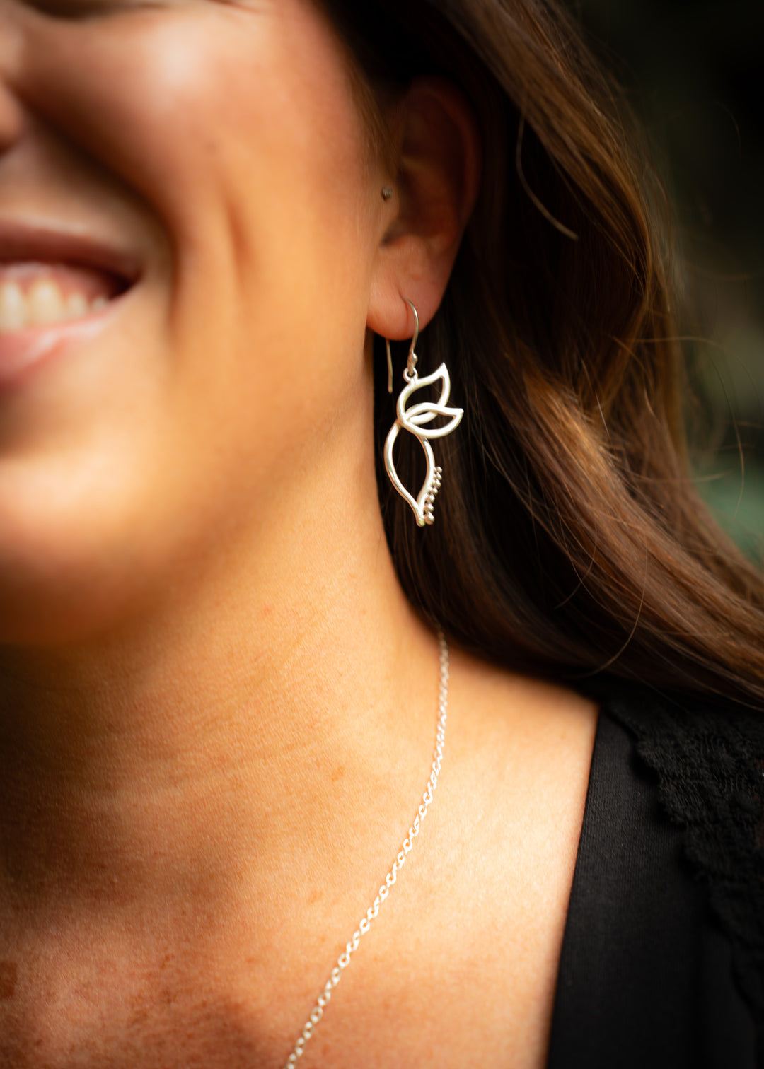 Gossamer | Sterling Silver Fairy Wing Earrings | Mewali Meadows