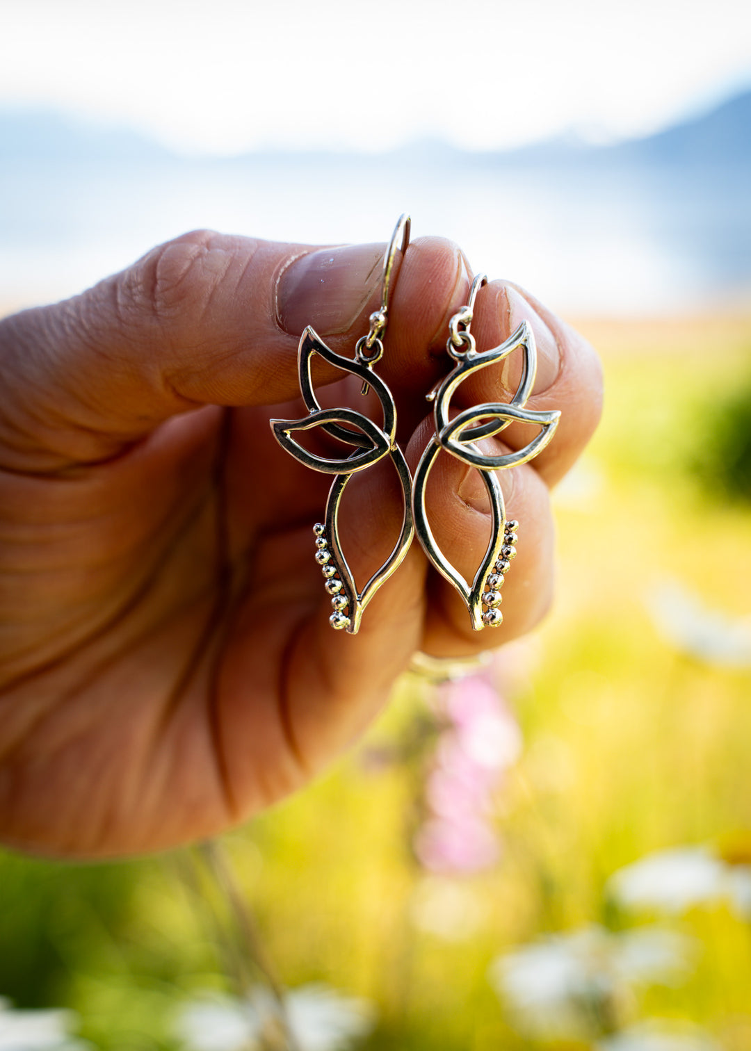 Gossamer | Sterling Silver Fairy Wing Earrings | Mewali Meadows