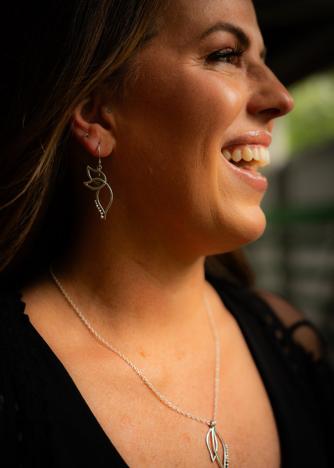 Gossamer | Sterling Silver Fairy Wing Earrings | Mewali Meadows