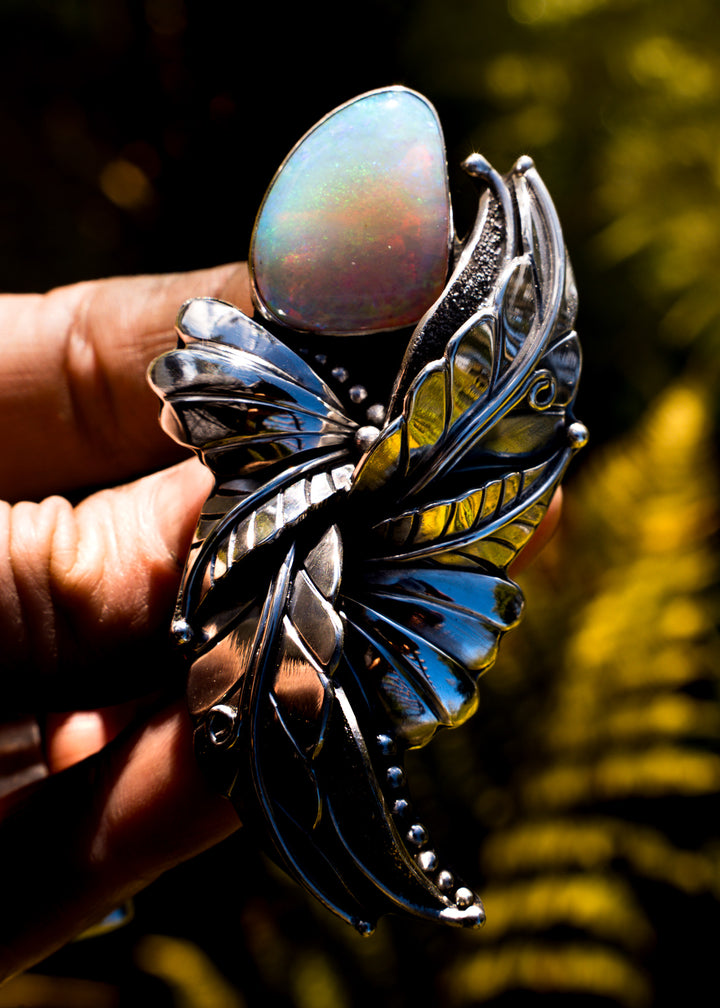 Pipe Opal Sterling Silver Heirloom Ring