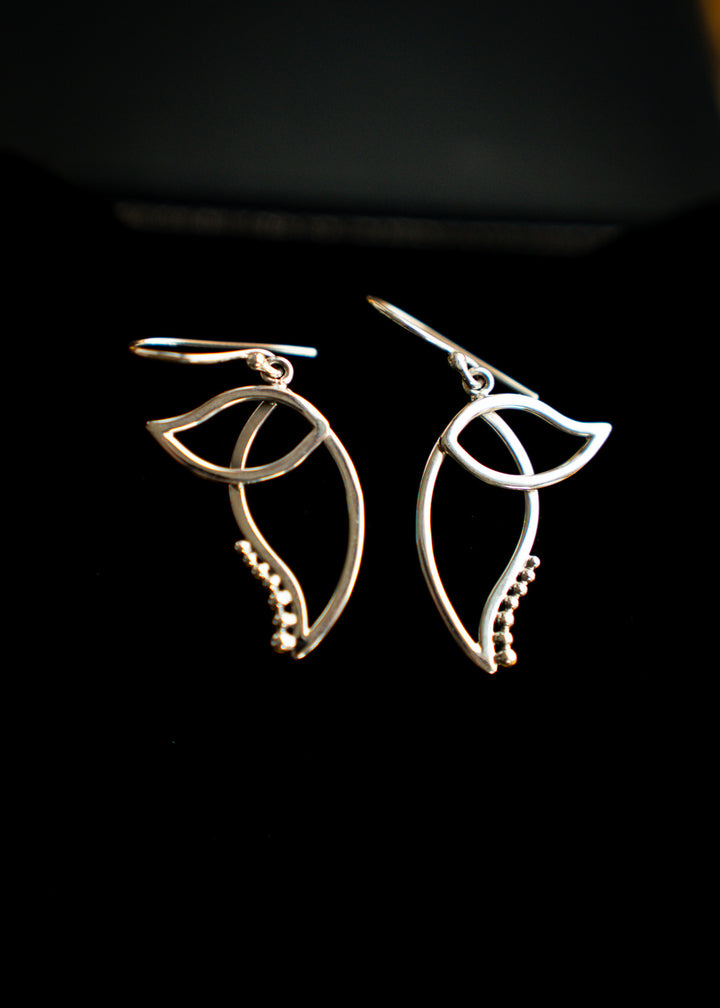 Luna | Sterling Silver Moth Wing Earrings | Mewali Meadows