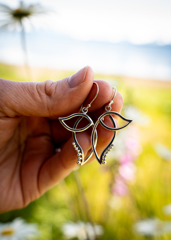 Luna | Sterling Silver Moth Wing Earrings | Mewali Meadows