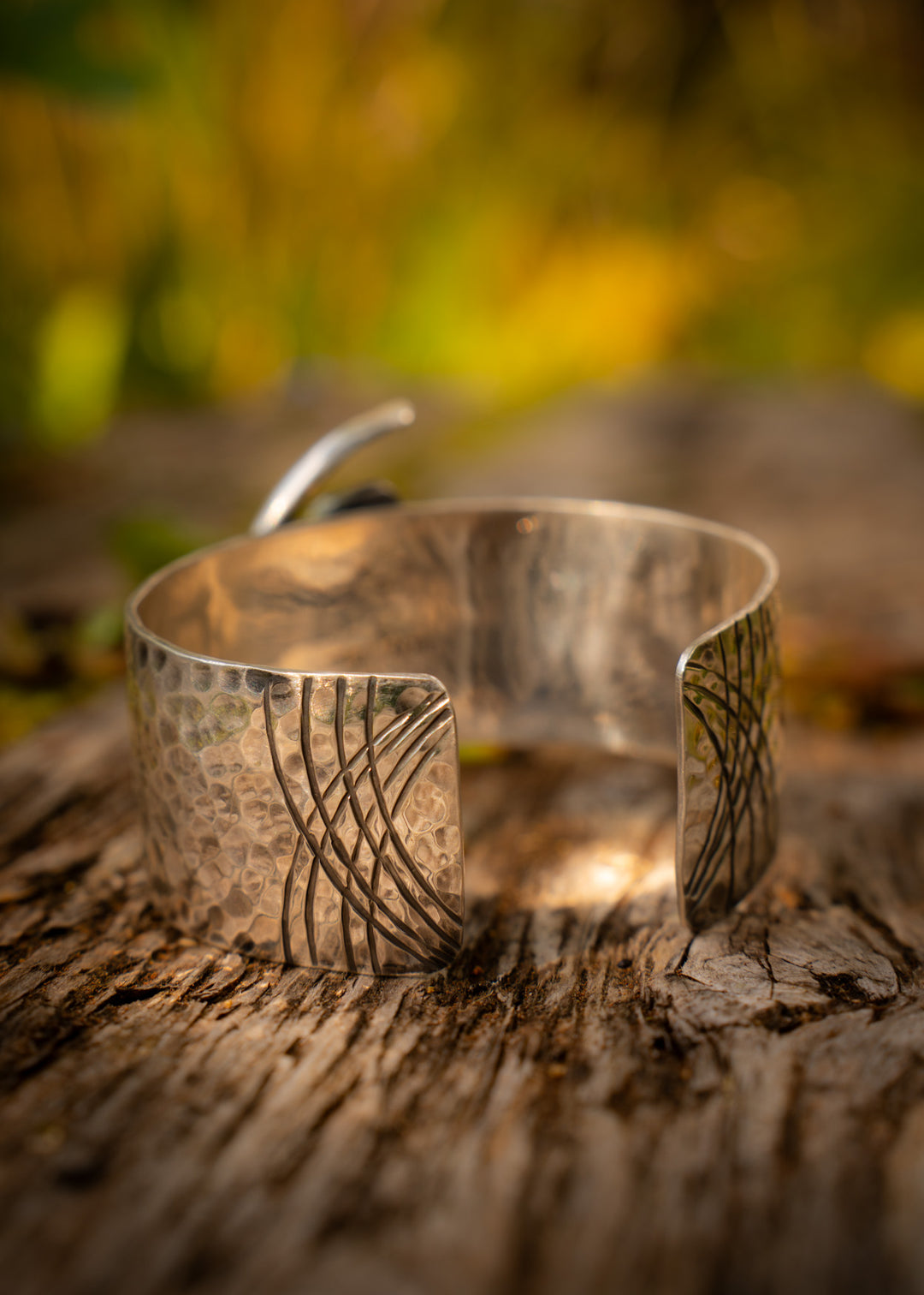 Custom Malachite Cuff - The Waxing Moon