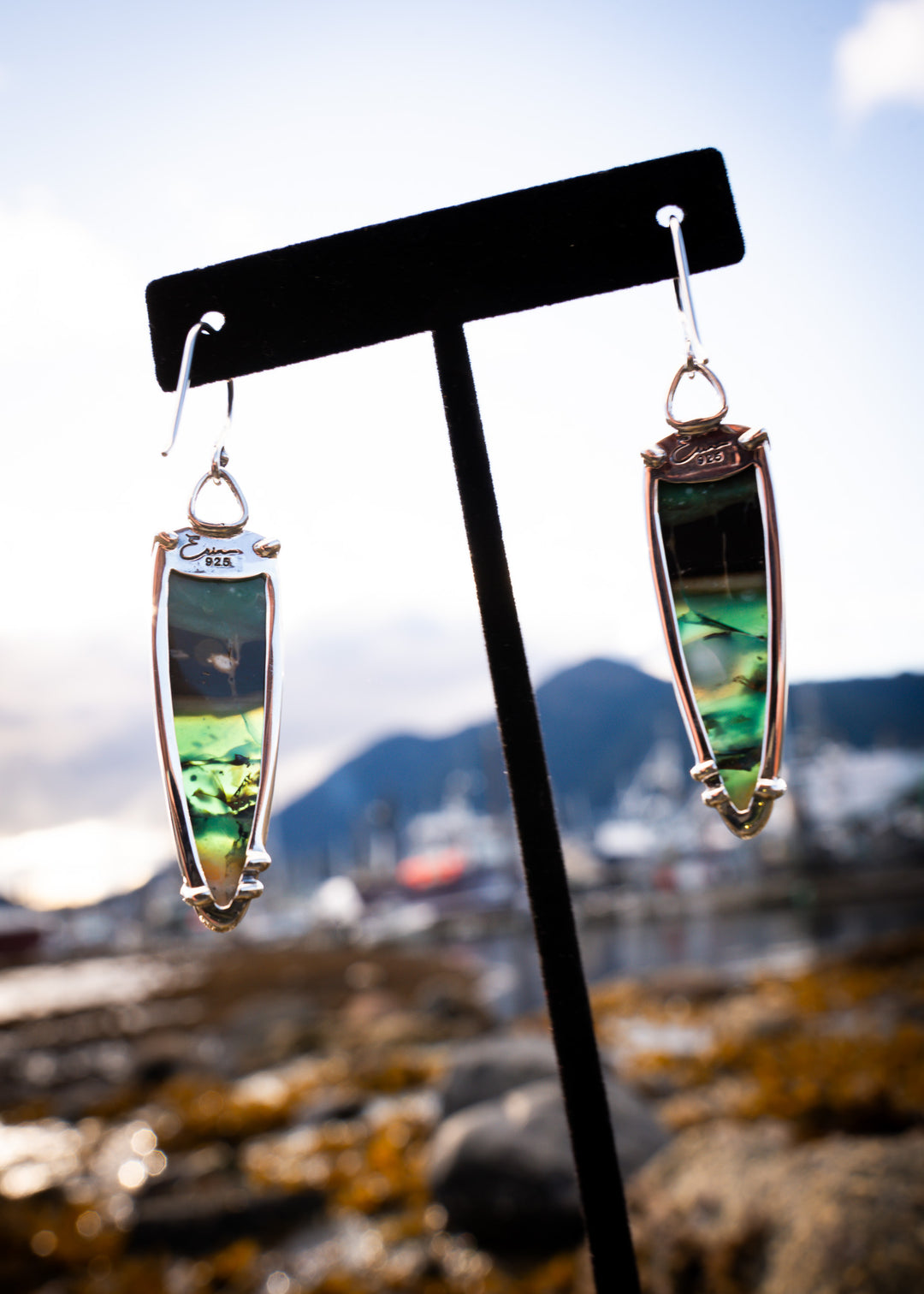 Opalwood Drop Earrings